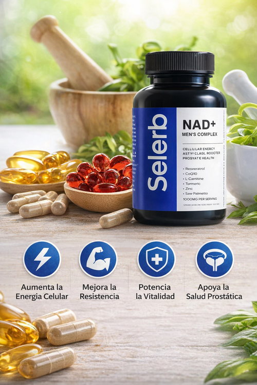 Selerb Paquete de suplementos NAD+ y complejo de magnesio para hombres, 60 Capsulas