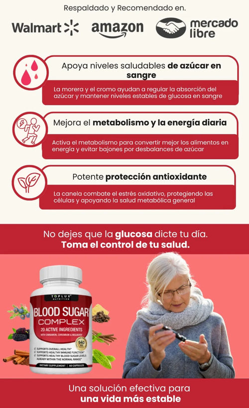 BLOOD SUGAR-Controla tus niveles de azúcar